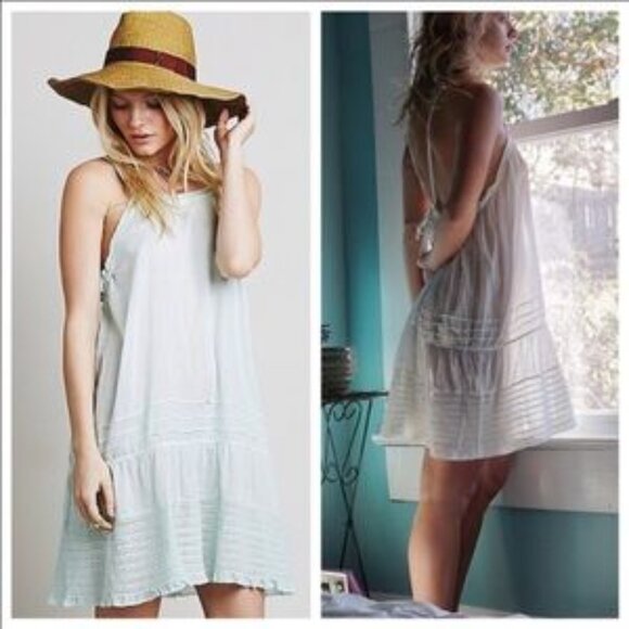 Apron Slip Dress Cover-Up - Picture 2 of 6